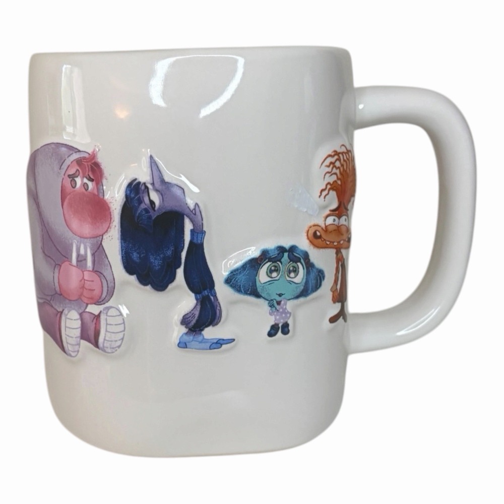 Rae Dunn Disney Pixar "Inside Out 2" 18 oz IN A MOOD Double Sided Mug Cup